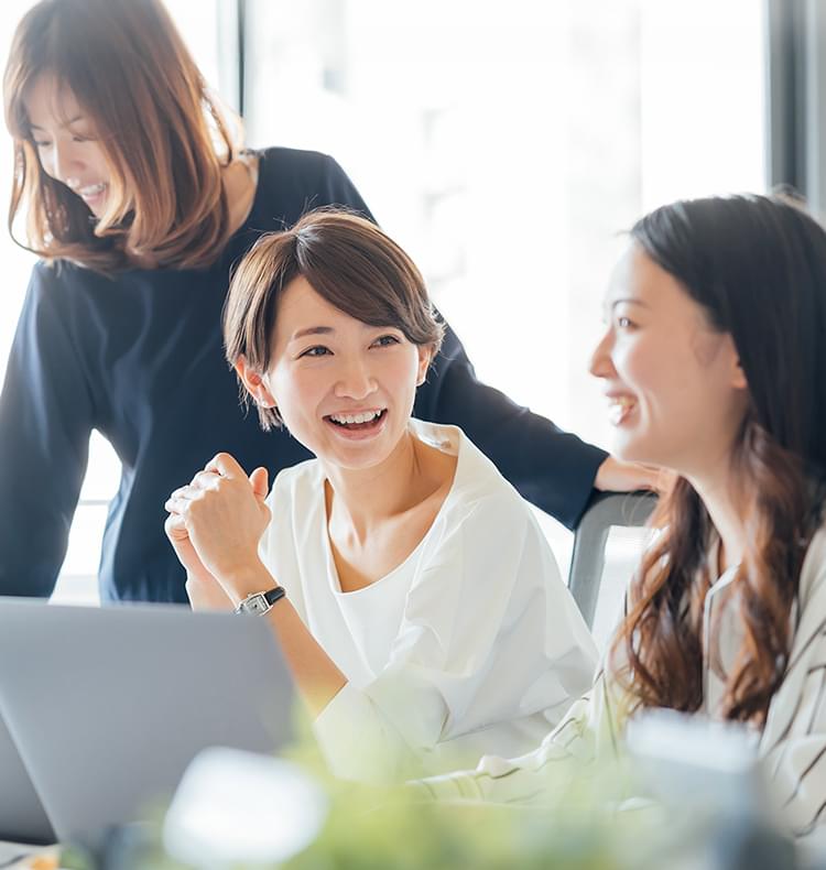 仕事に対する想い・熱量を大切にし、チャレンジできる環境をご提供。